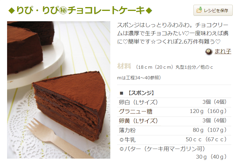 クックパッド人気レシピ総合1位のチョコレートケーキをfazerの板チョコで作ってみた La La Finland